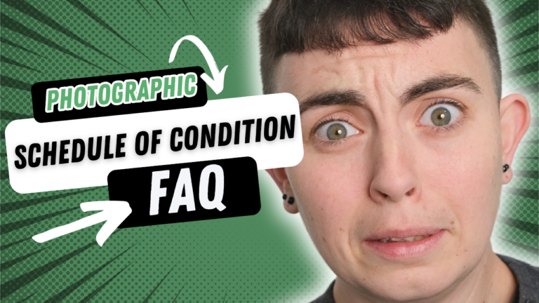 Schedule of Condition FAQ