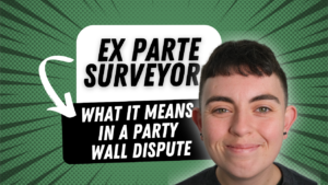 Ex parte surveyor - what it means in a party wall dispute?
