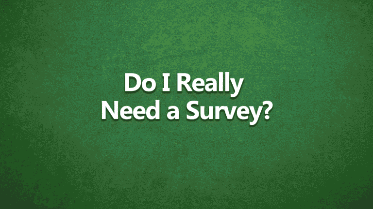 Text on green background reading “Do i need a survey,” used as a title image for a property advice video by Harrison Clarke Chartered Surveyors.
