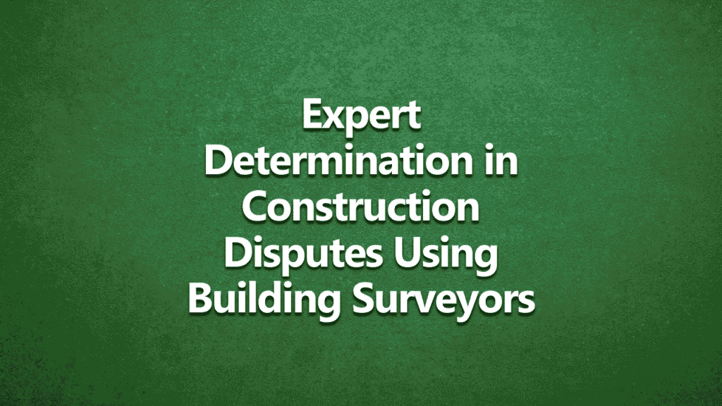 Building surveyor reviewing construction documents for expert determination in a property dispute.