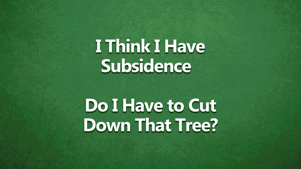 i think i have subsidence on green background