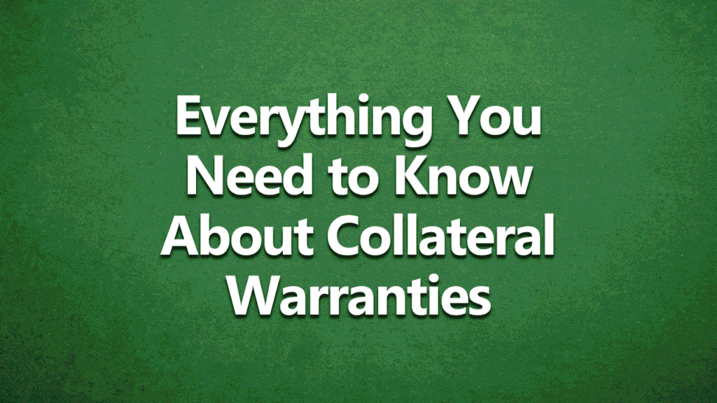 Collateral warranties in construction and property development
